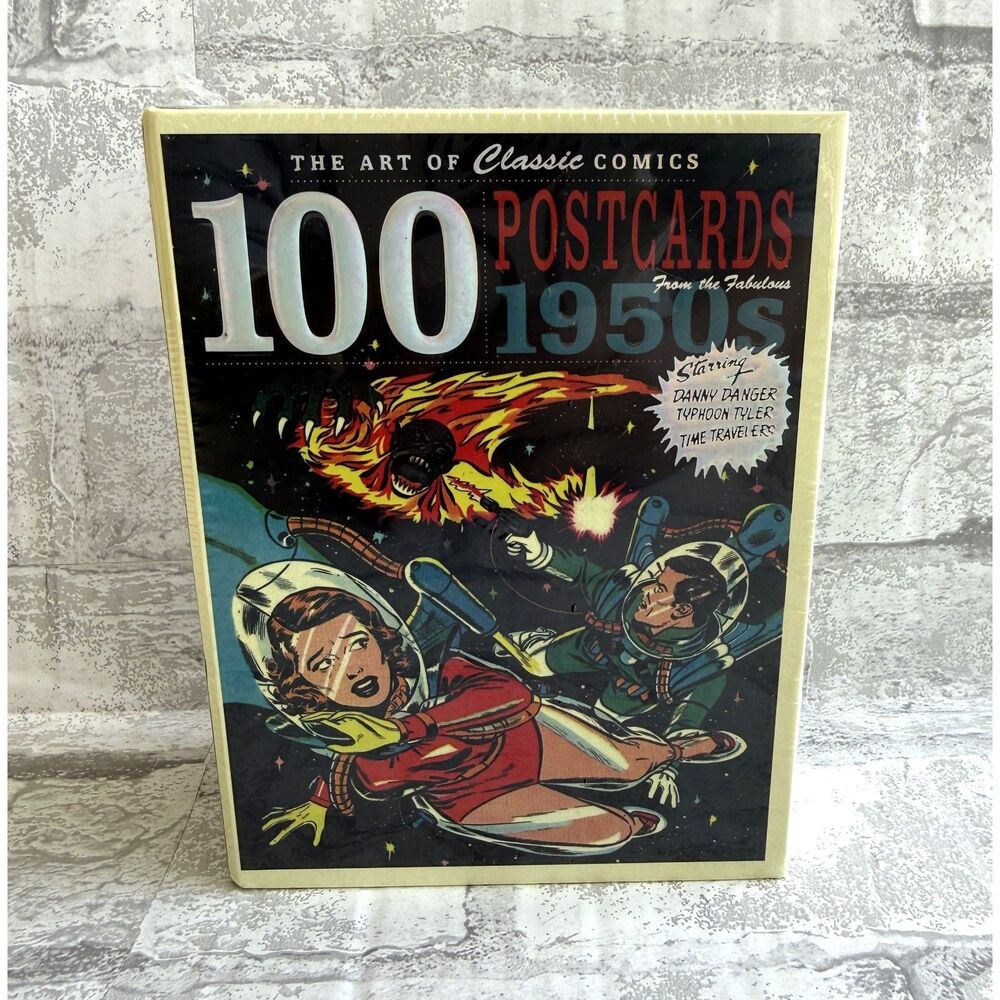 New The Art of Classic Comics 100 Postcards Boxed Set 1950s Golden Age Retro Art